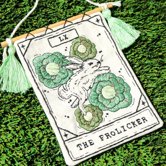 The Frolicker | Tarot Hand Embroidery Pattern