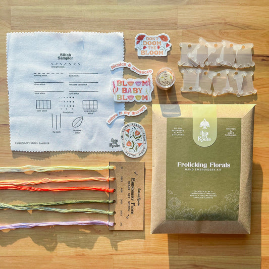 Frolicking Florals Embroidery Bundle