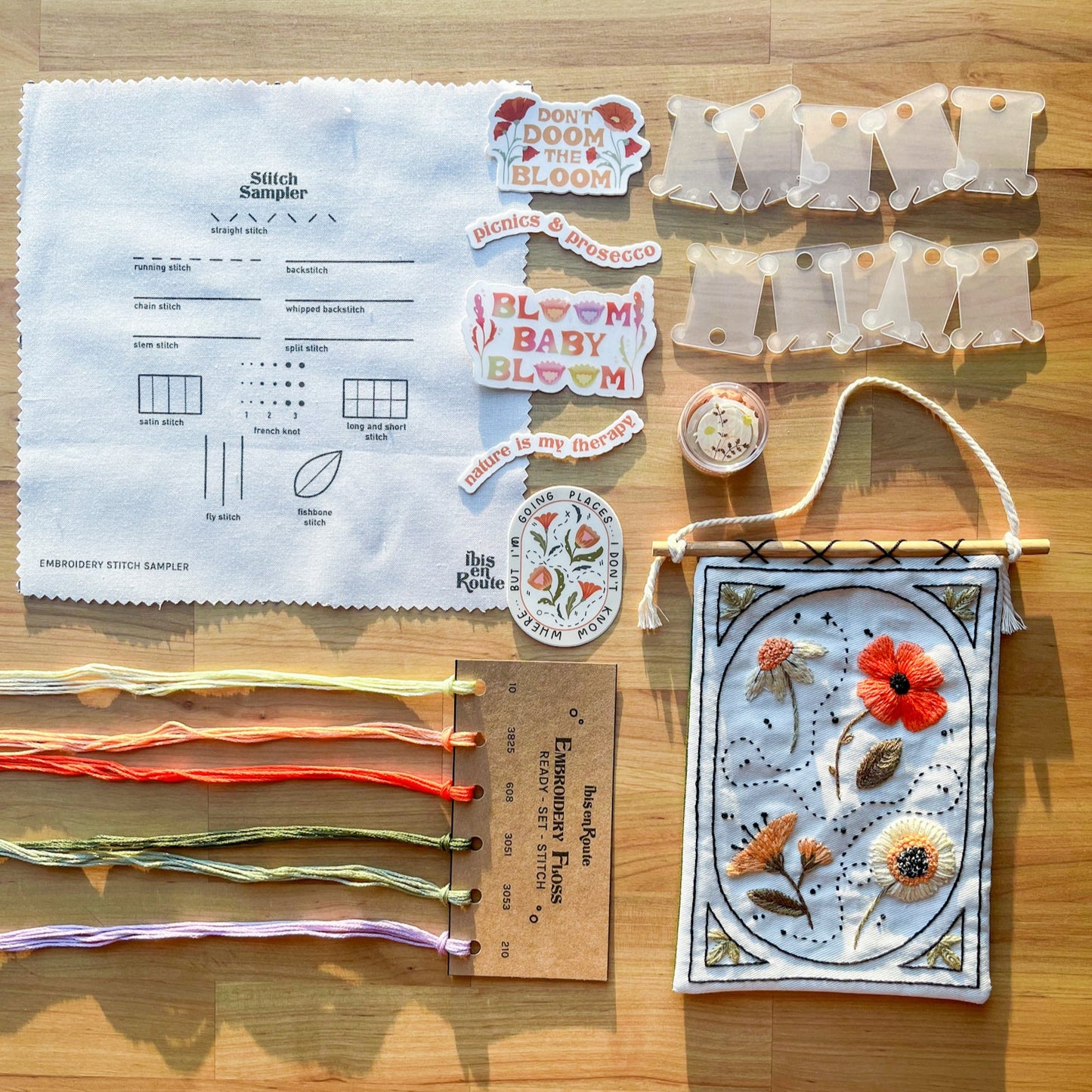 Frolicking Florals Embroidery Bundle