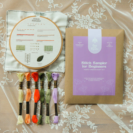 Stitch Sampler for Beginners Embroidery Kit