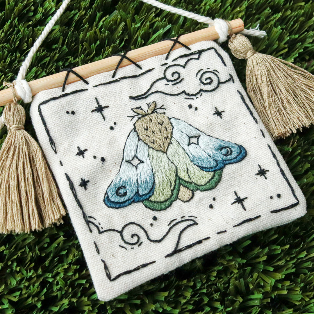 Mythical Moth Pattern Bundle | Three Hand Embroidery Patterns