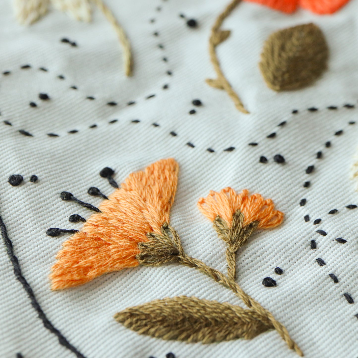 Frolicking Florals Embroidery Kit