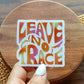 Leave No Trace clear sticker