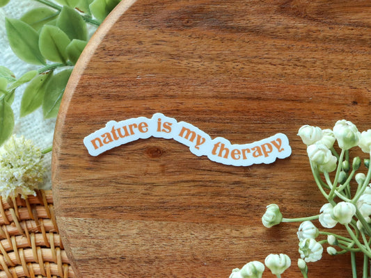 Nature is My Therapy mini sticker
